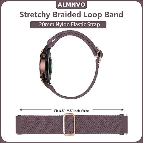 Miniatura 3 de Correa de nailon de 0.787 in para Samsung Galaxy Watch 7654FE 1.575 in 1.732 inactive 25 Pro 1.772 in4 Classic 1.654 in 1.811 inGalaxy 6 Classic