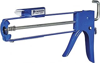 Newborn E-Z Thrust Skeleton Hex Rod Cradle Caulk Gun with Caulk Buddy Finishing Tool, 1/10 Gallon Cartridge, 10:1 Ratio