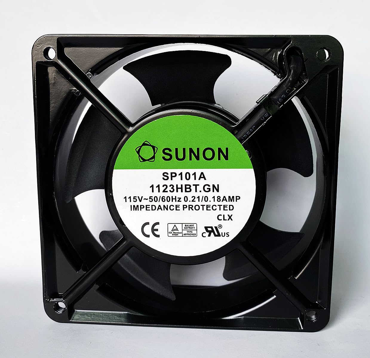 Sunon SP101A Cooling Fan 1123HST.GN 115V 50/60HZ 0.21/0.18AMp E-8 Sunon SP101A Cooling Fan 1123HST.GN 115V 50/60HZ 0.21/0.18AMp E-8