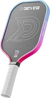DGYGQ Carbon Fiber Pickleball Paddle: 8oz Lightweight with Extended Handle, Poly Honeycomb Core for Max Power, Spin & Control