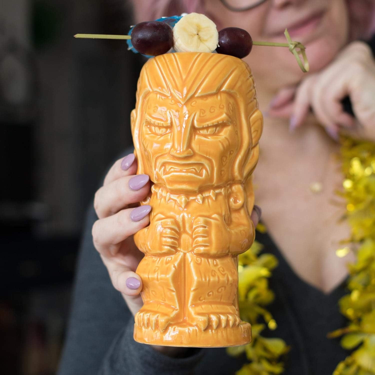 Geeki Tikis DC Comics Cheetah Ceramic Mug | Official Comic Book Collectible Tiki Cup | Exclusive Tropical Drinkware For Home Barware Set | Holds 16 Ounces image 2
