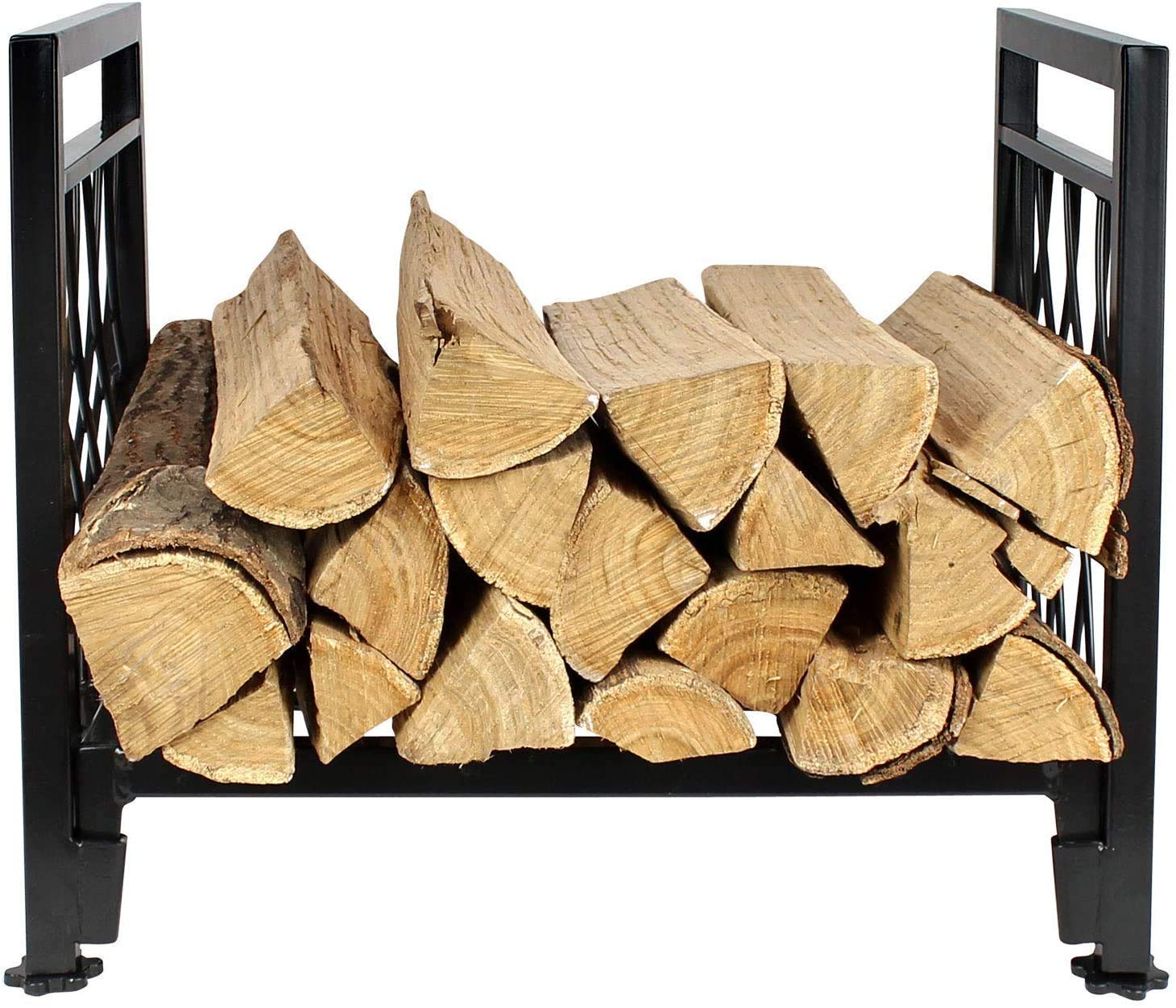 19 Inch Fireplace Log Holder Firewood Rack Indoor Indoor/Outdoor Wood