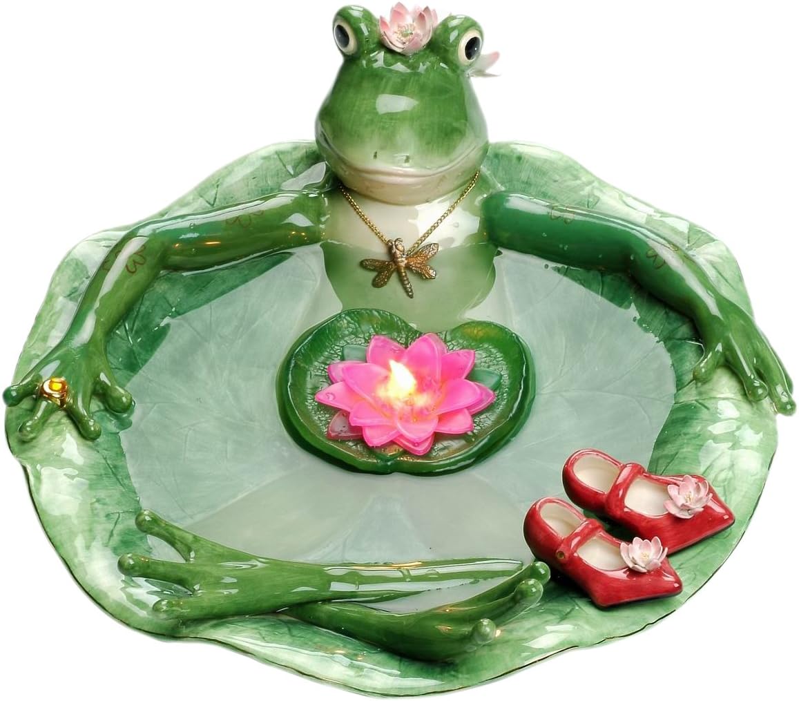 Appletree Design Frogalina Floating Candle Bath, 13-3/4-Inch Diameter