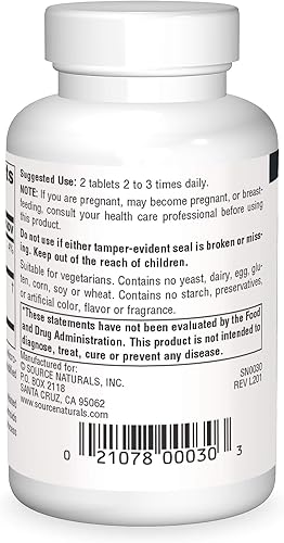 Miniatura 2 de Source Naturals Extracto de arándano 50 mg, 120 tabletas