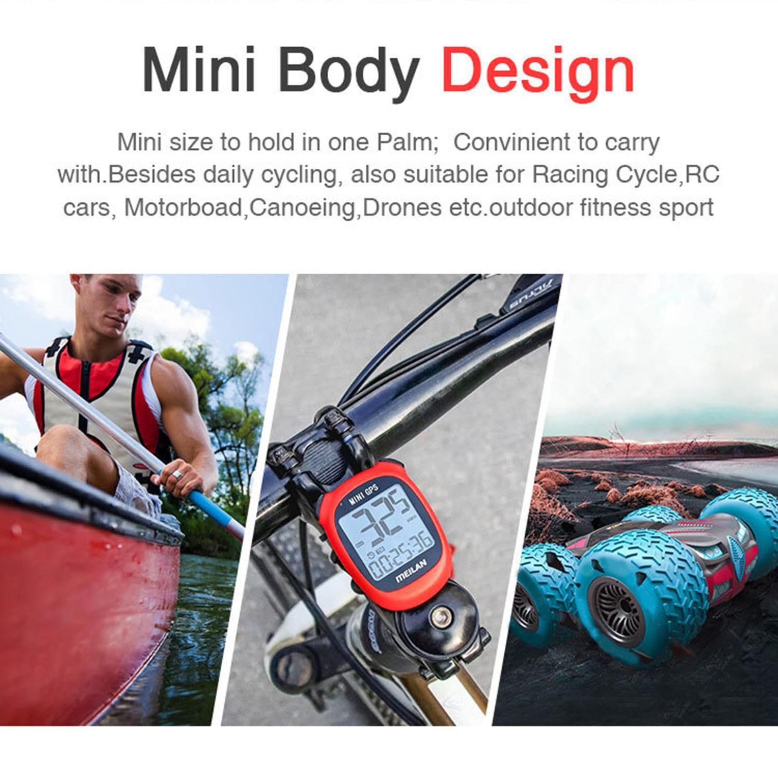 Computer da bicicletta GPS Tachimetro Caratteristiche Impermeabile | IPX5 e Mini Dimensioni per un comodo trasporto durante il ciclismo Computer da