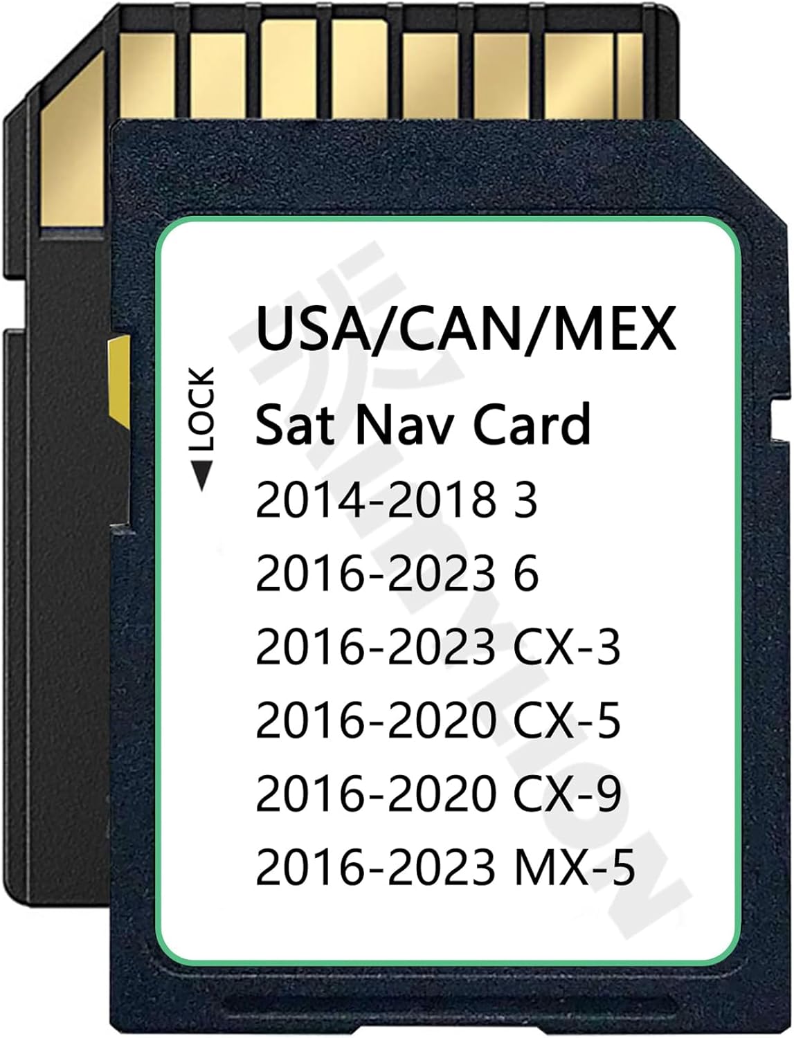 Navigation SD Card BHP166EZ1U – Offline GPS Map, Plug & Play, HUD Support, Compatible with 2016-2020 CX-5 CX-9, 2014-2018 3, 2016-2023 6 CX-3 MX-5, USA/CAN/MEX