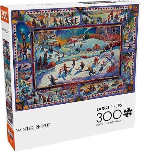 Miniatura 3 de Buffalo Games - John Burrow - Winter Pickup - Rompecabezas de 300 piezas grandes para adultos rompecabezas desafiante perfecto para noches de juego