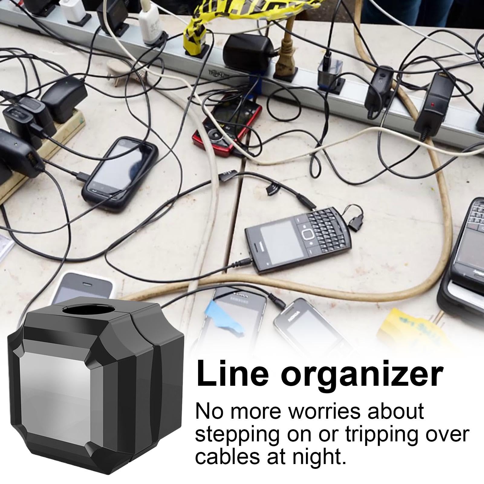 Organizzatore Cavi Per Computer | Rack In Metallo Nero | Per Desktop E Ufficio | Gestione Cavi Efficiente - Foto 2