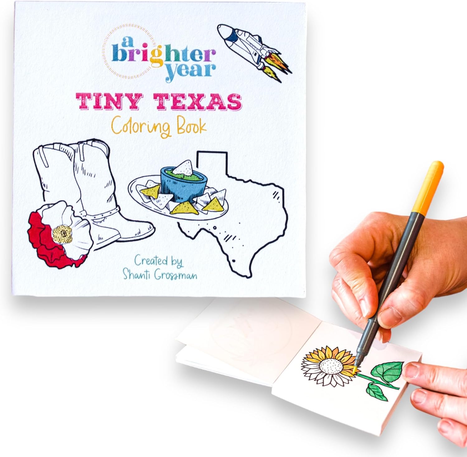 Amazon.com: A Brighter Year The Original Adult Mini Coloring Book ...