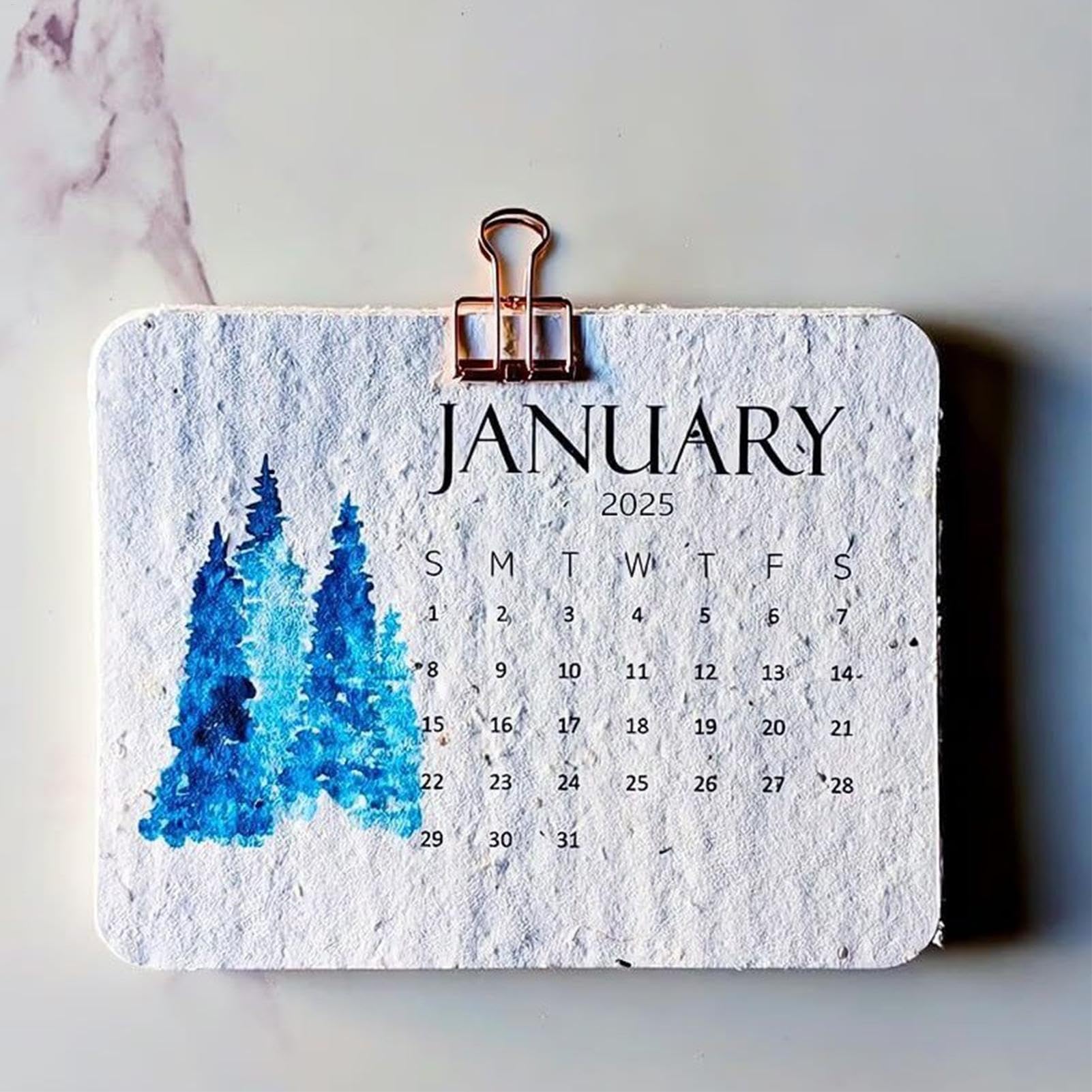 Calendario Da Tavolo Piantabile 2026 Love Seed - Carta Ecologica, Inchiostro Resistente, Ideale Regalo