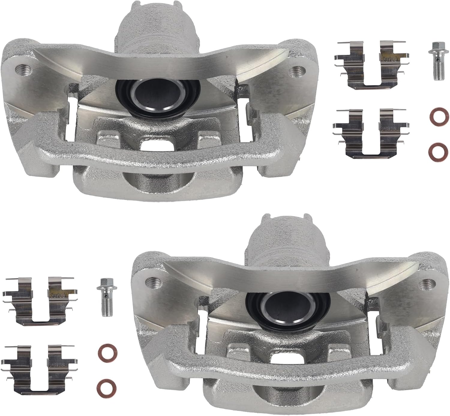 Autoround 19B2067A 19B2066A Rear Brake Caliper Assembly with Bracket fit for Subaru Forester 2004-2008/ Impreza 2004-2007, Saab 9-2X 2005-2006, Both Driver Passenger Side
