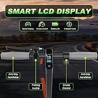 Vista 40 de Patinete eléctrico – Neumáticos sólidos de 8.5"/10", motor de 350 W/500 W, hasta 19-22 MPH y 21-24 millas de largo alcance portátil para adultos