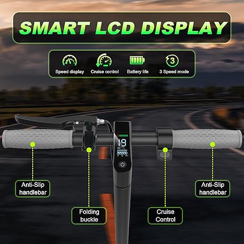 Miniatura 40 de Patinete eléctrico – Neumáticos sólidos de 8.5"/10", motor de 350 W/500 W, hasta 19-22 MPH y 21-24 millas de largo alcance portátil para adultos