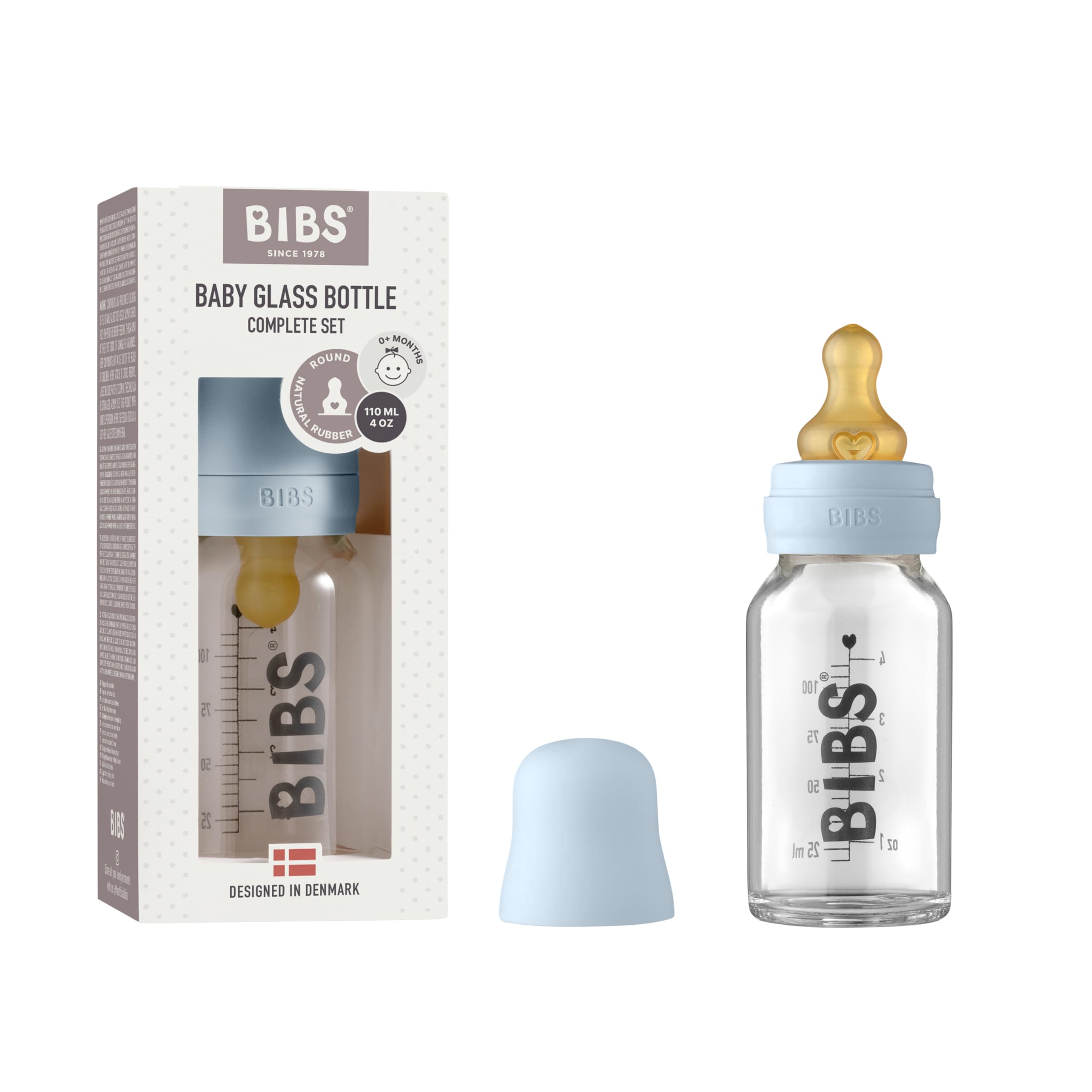 BIBS Bibs Baby Bottle 110ml Baby Blue