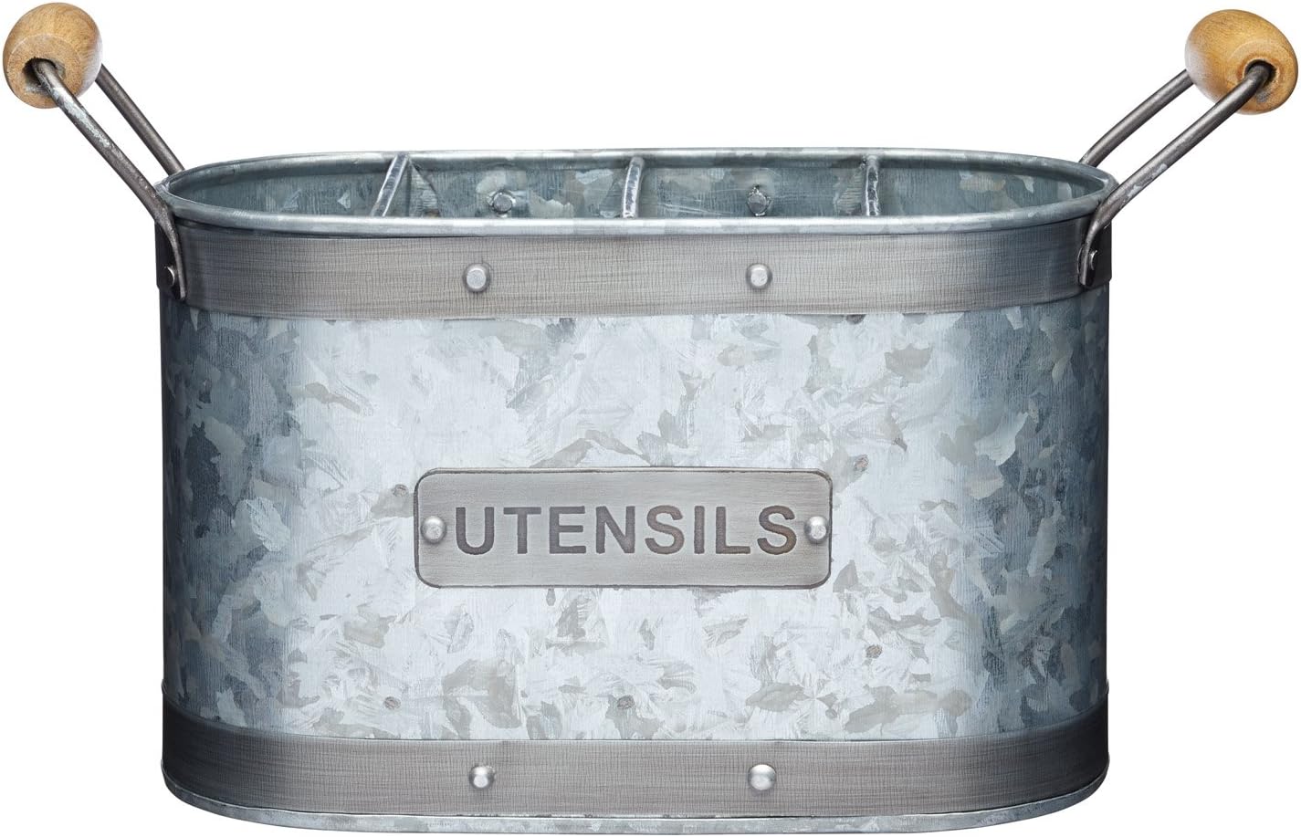 KitchenCraft INDUTENHLD Industrial Kitchen Galvanised Steel Utensil