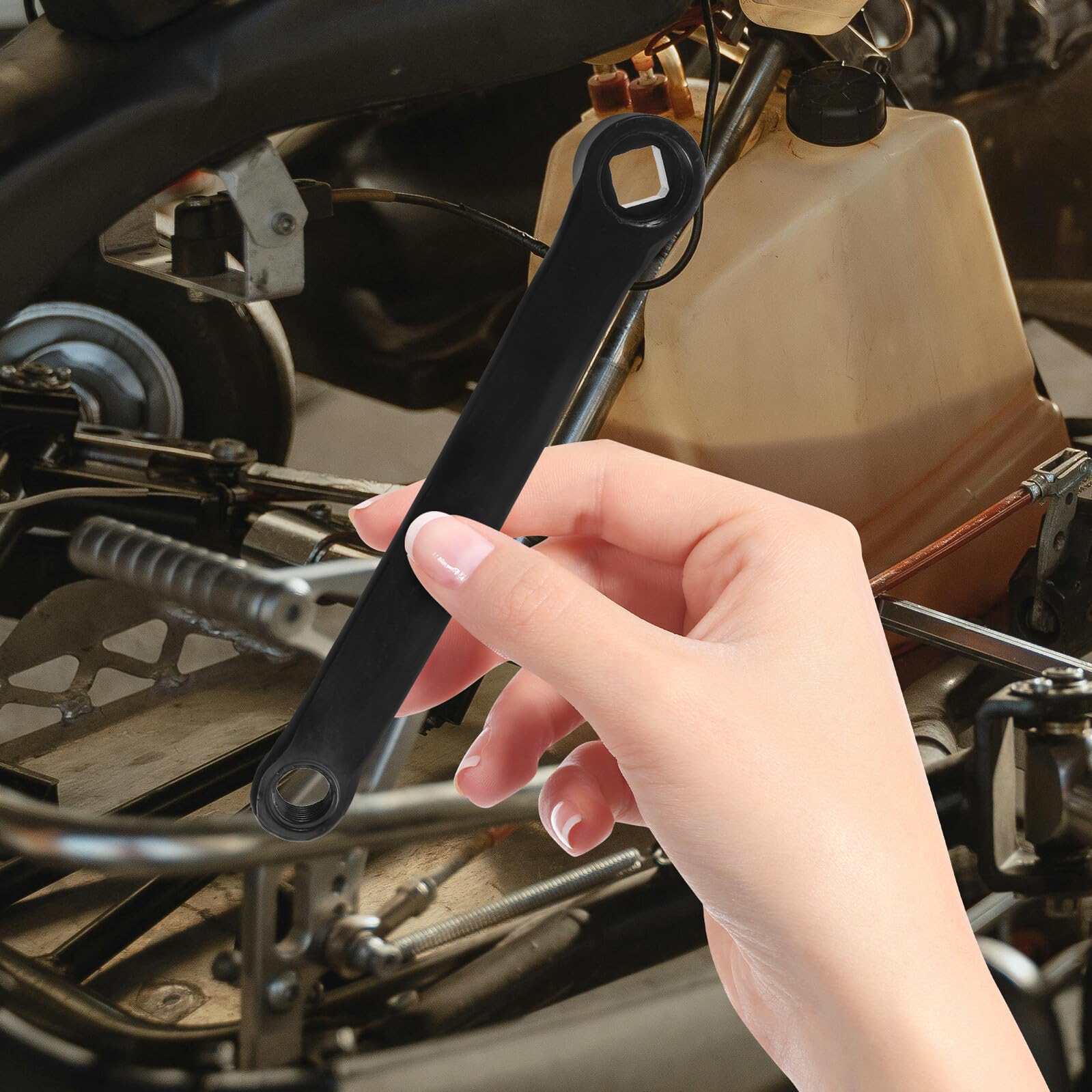Guarnitura Bici con Corona Dentata e Braccio Pedivella in Acciaio Resistente Ricambio per Pedivella Bicicletta Singola velocità Accessorio per Riparazione e Upgrade Biciclette