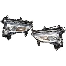 For 2017-2018 Hyundai Santa Fe Sport Front Fog Light Assembly with Built-In LED, LED Fog Lamp Replacement, 922014Z510, 922024Z510 a pair