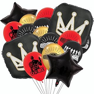 Wrestling Balloons Wrestling Birthday Party Decorations Wrestling Party Supplies Boxing Theme Party Decorations-19pcs