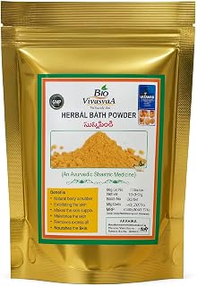 Bio Vivasvaa Herbal Bath Powder|Natural Sunnipindi Body Scrub- 150g(Pack of 3) Price In India