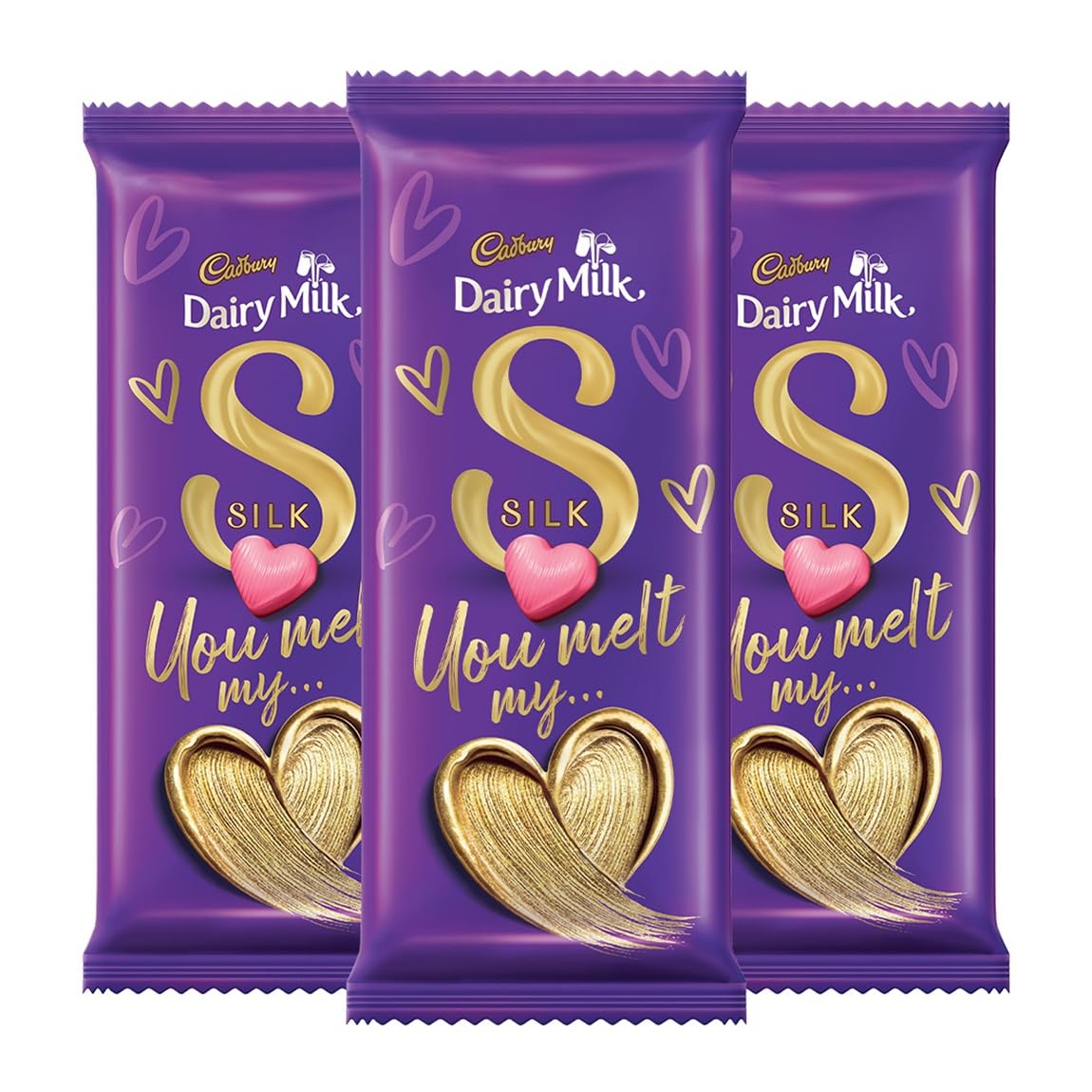 Dairy Milk Silk Chocolate Bar, 144 Grams(Pack of 3)