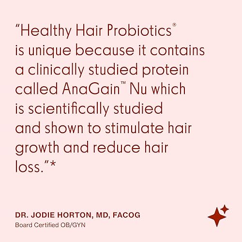 Miniatura 6 de Love Wellness Probióticos saludables para el cabello, 30 cápsulas, mezcla de probióticos que apoyan el crecimiento del cabello y el cuero cabelludo