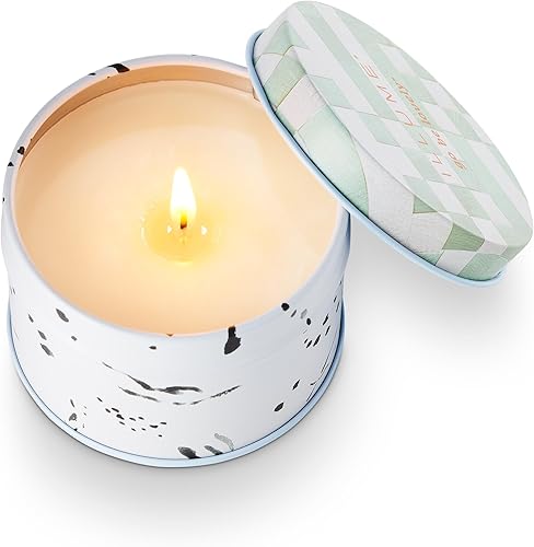 Miniatura 7 de Illume Go Be Lovely - Vela de lata de flor pequeña de fruta de pimienta rosa, 2 pulgadas de largo x 1 pulgada de ancho x 1 pulgada de alto