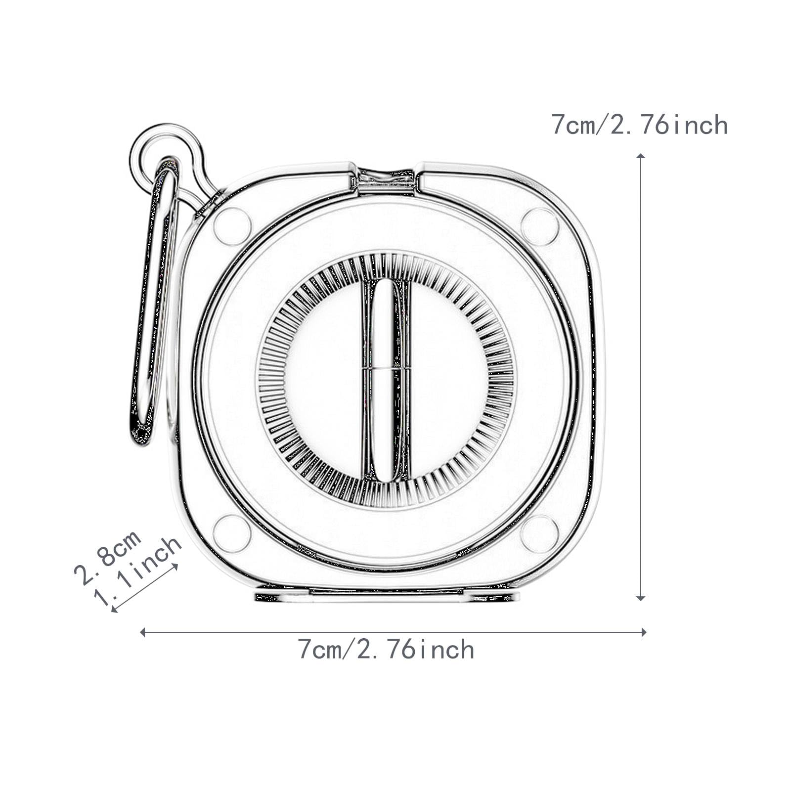 predolo Soporte para teléfono de avión, esencial para viajes y vacaciones, fácil de usar, tamaño de bolsillo, ajustable, universal, para mujer y hombre, Blanco