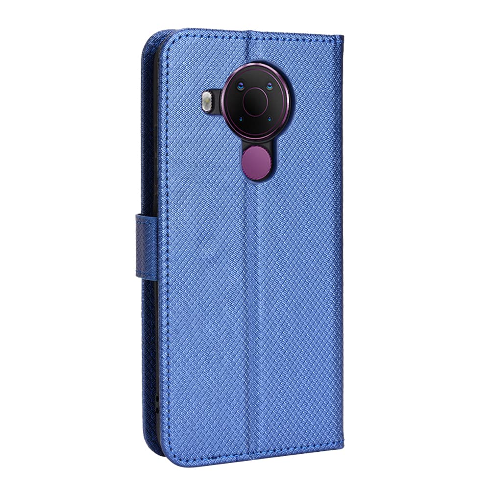 Custodia Flip In Pelle PU Per Nokia 3.4 / 5.4 - Portafoglio Con Slot Per Schede, Chiusura Magnetica, Supporto Video, Colore Verde - 2