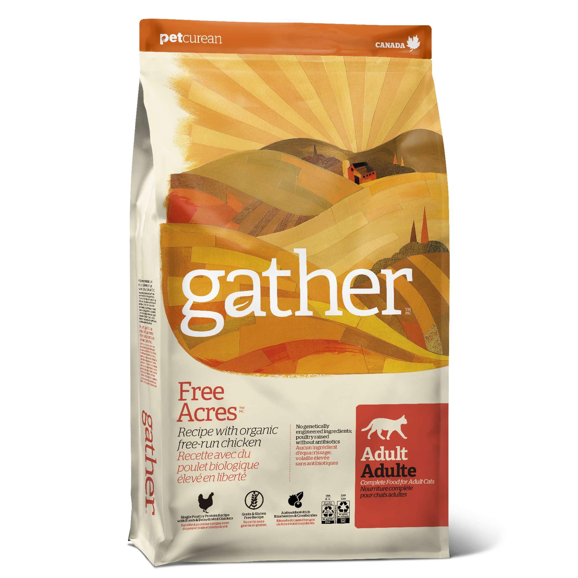 gather Free Acres キャットフードアダルト1.81キロ gather FREE ACRES Recipe Dry Cat Food - 4 LB. BAG : Amazon.ca: Pet