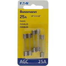 Bussmann BP/AGC-25 25 Amp Fast Acting Glass Tube Fuse