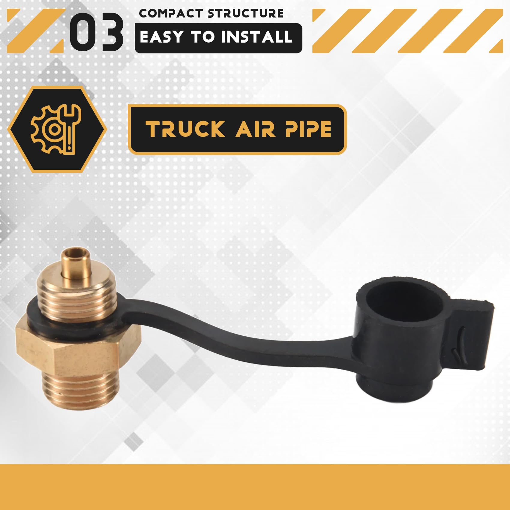 Tuyau D'Air Pour Camion - Connexion Réservoir D'Air - Kit Soufflage Poussière - Rouge - Caoutchouc Et Métal - Pour Remorque, Système Pneumatique - 5