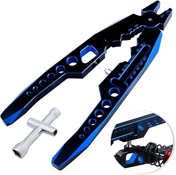 Metal Shock Absorber Pliers Ball Head Pliers Clip Multi-Function RC Tools for Traxxas Arrma Axial Redcat Losi Tamiya HSP HPI Exceed Cars Black blue