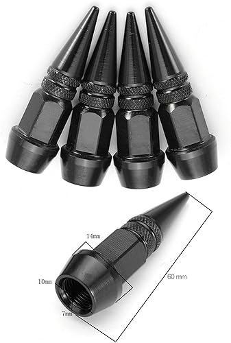 Miniatura 74 de Tapones para válvulas de neumáticos de automóvil, 4 unidades, cubiertas universales para vástagos, juego de tapas de válvula de neumático