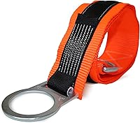 Vista 1 de AFP Correa de Brazo Cruzado de 3 pies Premium de Servicio Pesado de Paso Directo con Anillo Doble de Acero, Conector de Anclaje de Protección contra