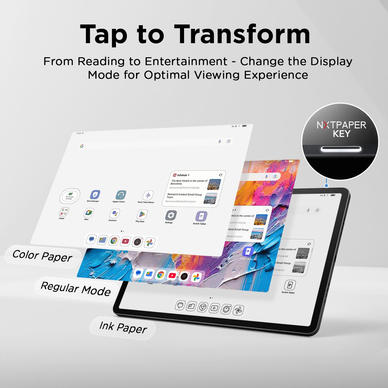 TCL NXTPAPER 11 Plus Android Tablet, 11,5 polegadas 120 Hz 2,2 K