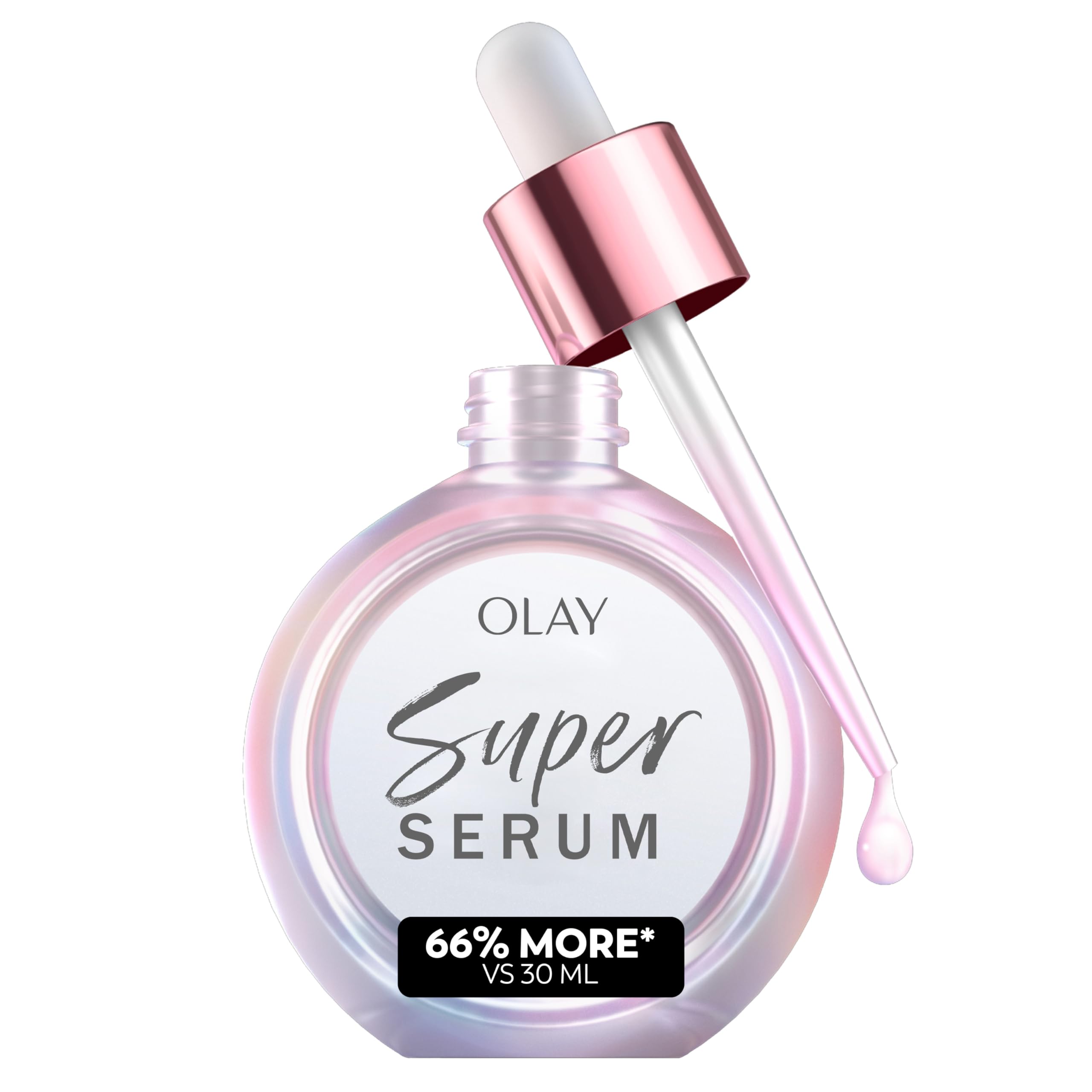 Olay Super Serum 5-in-1 Benefits, Hydrating Face Serum 50ml. With Vitamin C, Niacinamide, Collagen Peptides & Vitamin E. Glowing, Firmer and Smoother Skin. Lightweight Formula