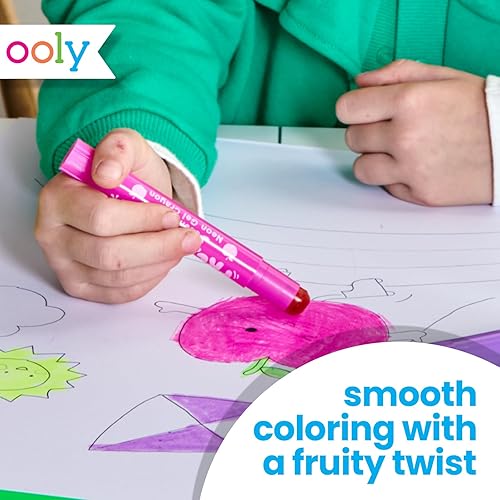 Miniatura 30 de Ooly Cat Parade - Crayones de gel para niños y adultos, juego de 12 crayones de colores arcoíris para superficies de vidrio y papel con tapas