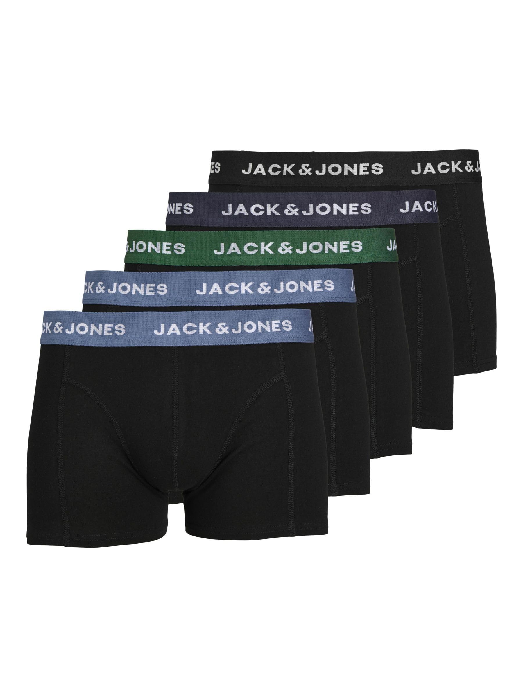 JACK & JONES Herren Jacsolid Trunks 5 Pack Op Boxershorts (5er Pack)