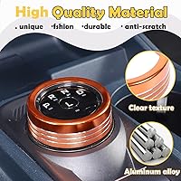 Vista 3 de Cubierta de anillo de botón interruptor de cambio de marchas para Ford Maverick 2022 2023 2024 2025, cubierta de pomo de cambio de marchas