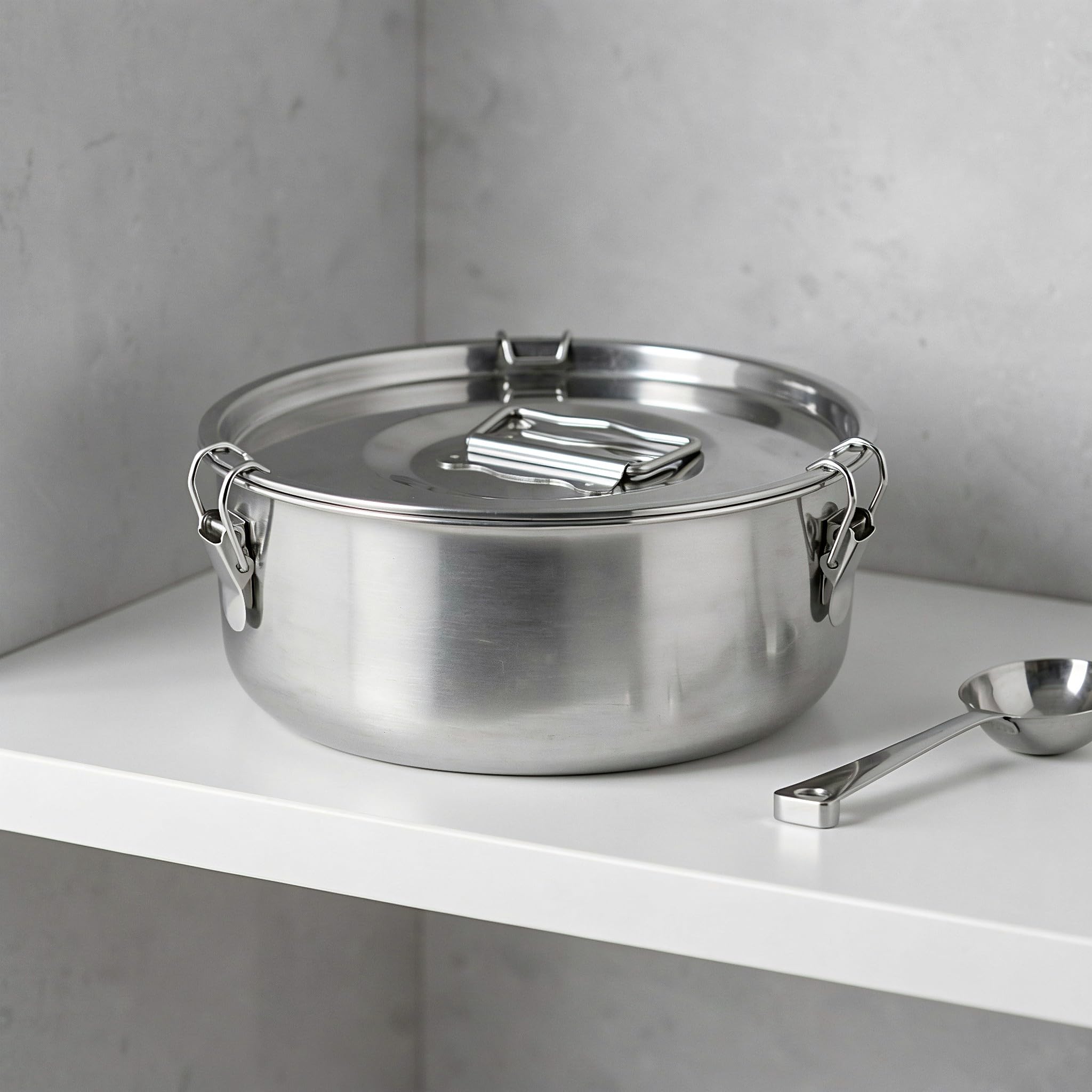OUNONA Molde para flan de acero inoxidable con tapa y asa: 67.6 oz, molde redondo para flan de 8.27" y vaporera para ollas a presión, ollas eléctricas, ideal para hornear, cocinar al vapor,