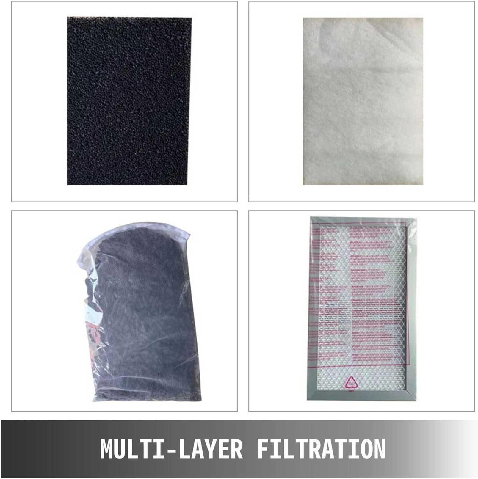 Purificador de aire extractor de humos de 80 W, purificador de humo de bajo ruido con amortiguador de metal, 180 m³/h para máquinas de grabado CNC CO2, sistema eficaz de filtración de aire