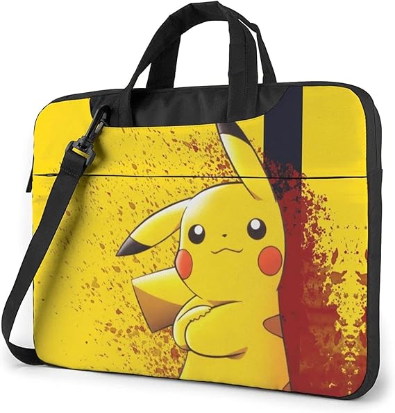 Amazon Co Jp ポケットモンスター ピカチュウ パソコンケース 人気 新型 大容量 パソコンバッグ ビジネス 気質 シンプル おしゃれ 薄型 擦り傷防止 静電気防止 軽量 耐衝撃 耐久性 360 保護 防圧 ポケット付き 手提かばん 肩掛け 撥水加工 落下防止 柔軟性抜群