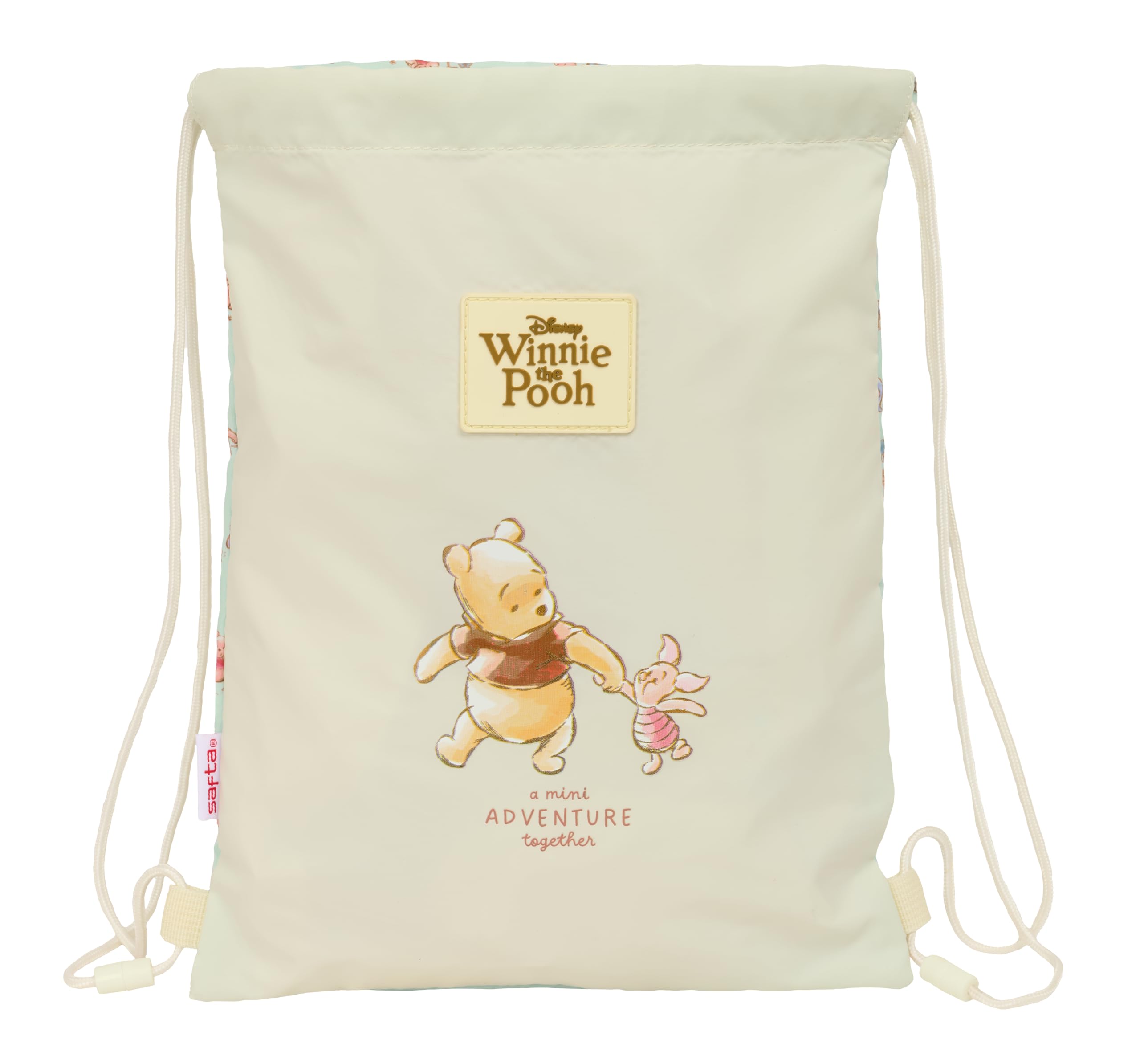 WINNIE THE POOH – Junior Flat Bag Backpack, Ideal for Children of Different Ages, Comfortable and Versatile, Quality and Resistance, 26 x 34 cm