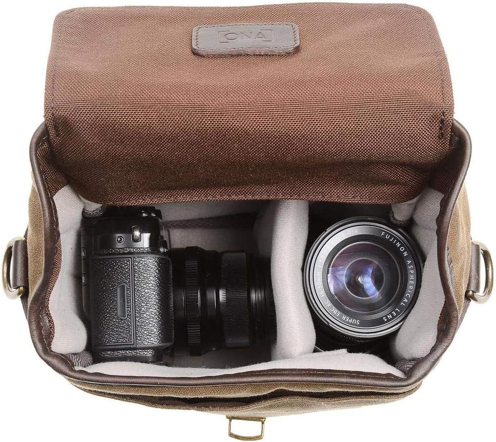 ONA The Bond Street Waxed Canvas Camera Bag, Olive