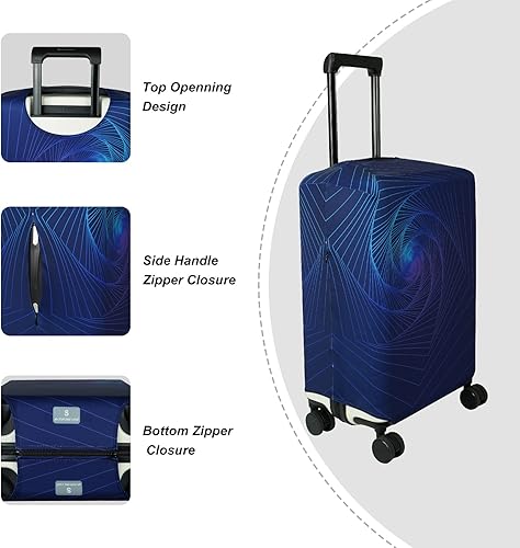 Miniatura 3 de Explore Land - Funda protectora para equipaje de viaje, protector de maleta, se adapta a maletas de 18-32 pulgadas