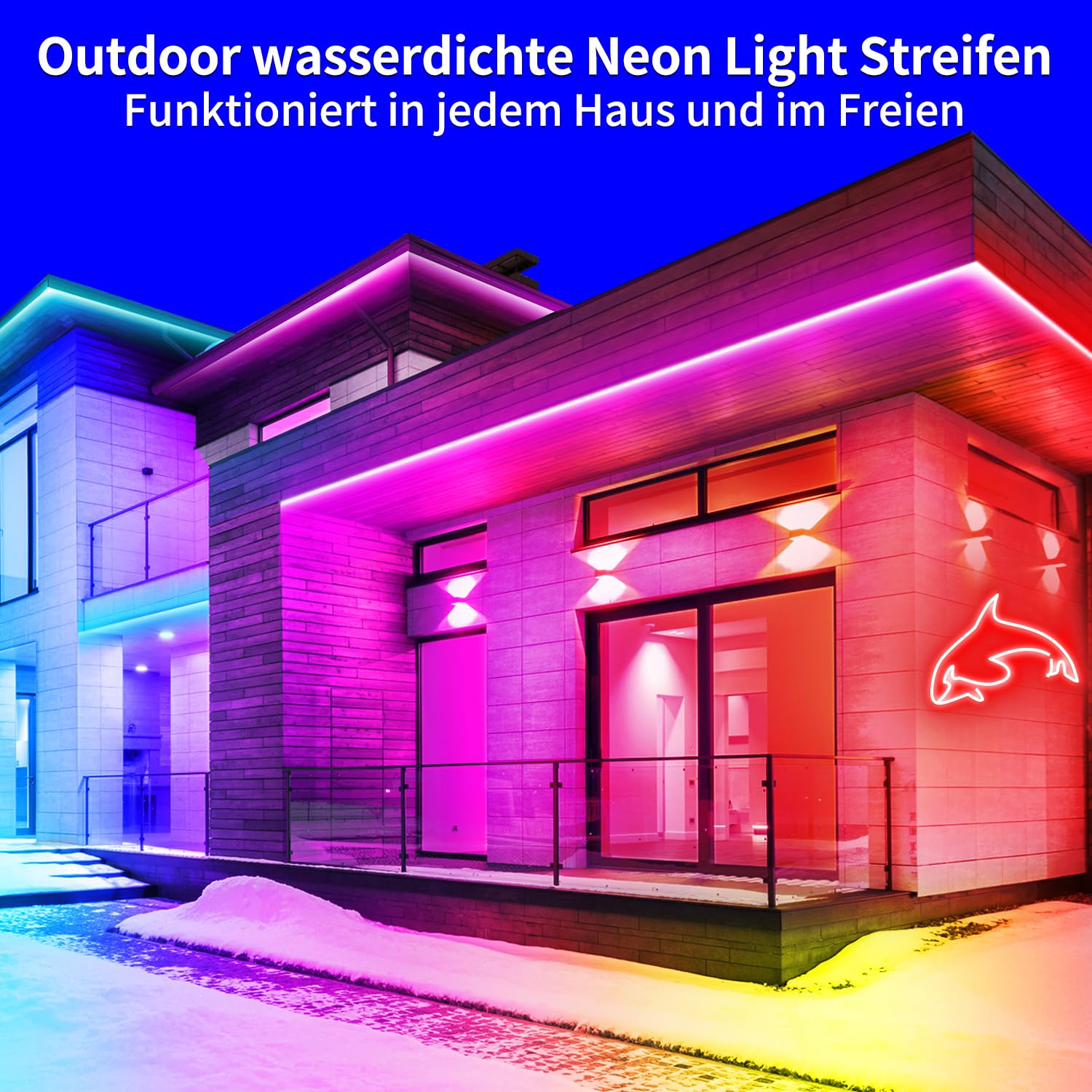 segrass Striscia al neon a LED, 10 m, flessibile, con app/telecomando, multimodalità, IP65 Outdoor RGB, impermeabile, camera da letto, interno, sincronizzazione musicale, gioco da bar