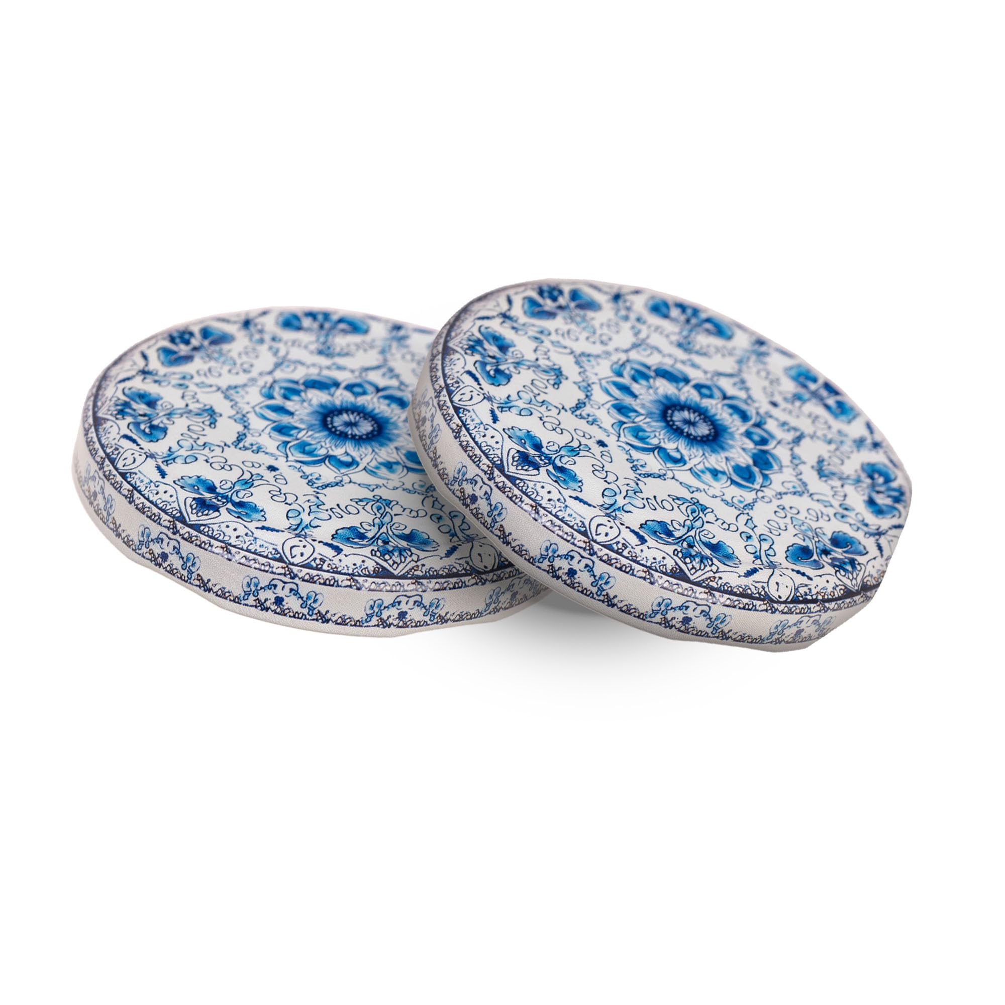 KADAX Lot de 50 bocaux à confiture en verre 235ml Ø82 blanc/bleu – couvercle à vis hermétique, pour confitures, gelées, miel et conserves maison