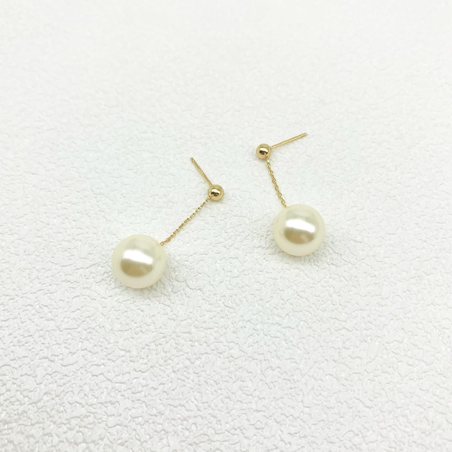 Pearl Drop Earrings for Women Ball Dangle Earrings Hypoallergenic Pearl Earrings - Image 7