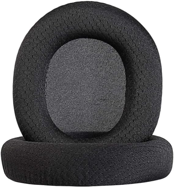 Steelseries Arctis 7/Arctis 5/Arctis 3/Arctis 1/ Arctis Pro Kayıpsız Kablosuz Oyun Kulaklığı, Yumuşak Hafızalı Sünger ve Nefes Alabilir Örgü Kumaş Kulak Pedleri Minder (Siyah)