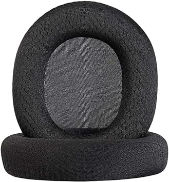 Steelseries Arctis 7/Arctis 5/Arctis 3/Arctis 1/ Arctis Pro Kayıpsız Kablosuz Oyun Kulaklığı, Yumuşak Hafızalı Sünger ve Nefes Alabilir Örgü Kumaş Kulak Pedleri Minder (Siyah)